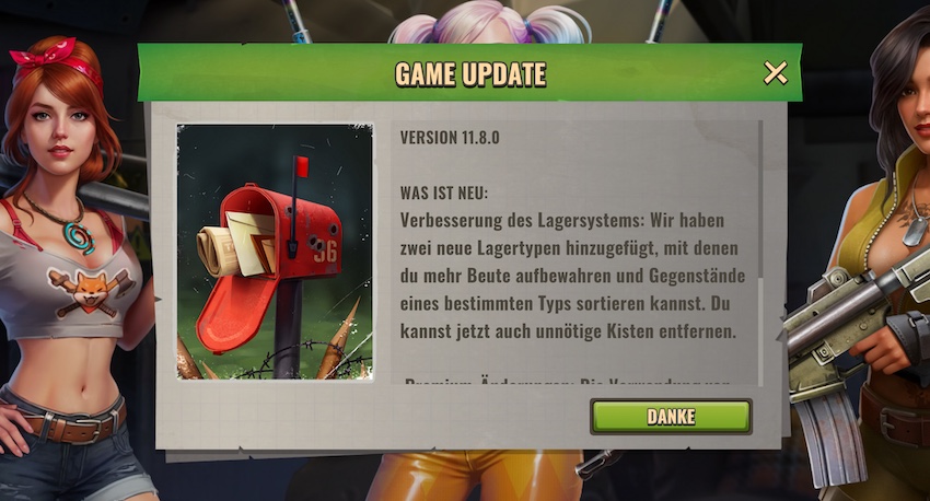 Days After Update 11.08.0 bringt Neuerungen und nervenden Fehler