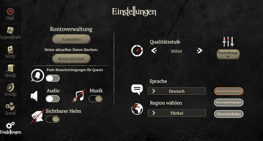 Evil Lands Abstürze im Spiel mit Einstellungen vermeiden